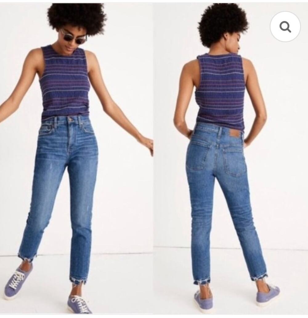 Madewell The High Rise Slim Crop Boyjean Women's 27